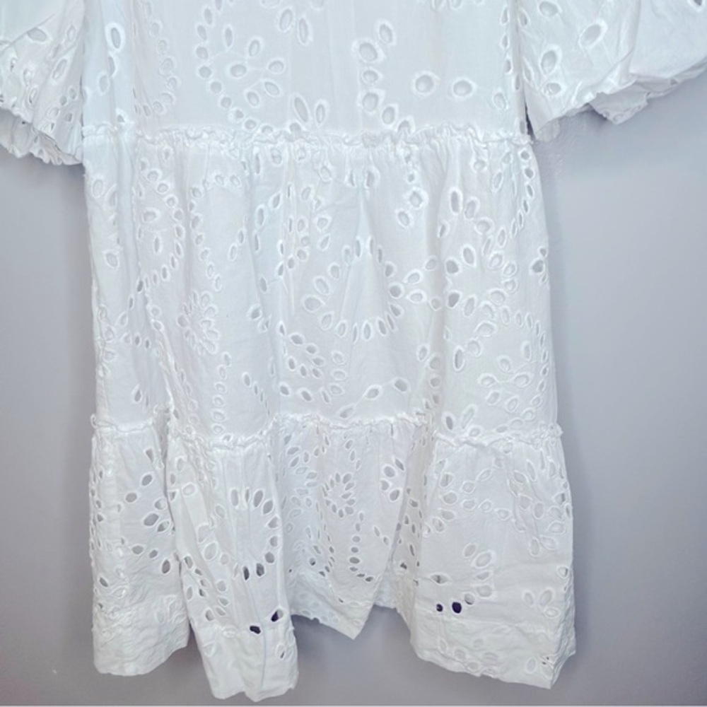 Tuckernuck x Cameron‎ Eubanks Wimberly Eyelet Lace Palmer Dress White Size S - Picture 8 of 10